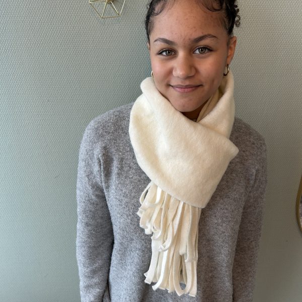 Echarpe écru