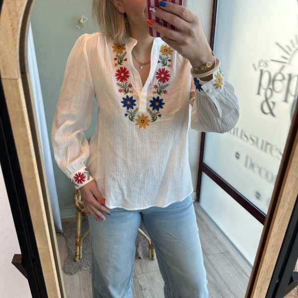 Blouse à broderie